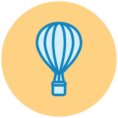 sıcak hava balonu. vektör çizim