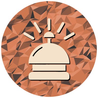 Çan ikonu. Alarm simgesinin modaya uygun çizimi.