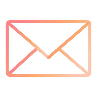 Zarf. Web simgesi basit illüstrasyon