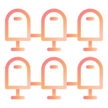 Modern simge vektör illüstrasyonu oturuluyor 