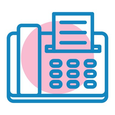 faks simgesi vektör illüstrasyonu