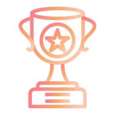 Kupa. Web simgesi basit illüstrasyon