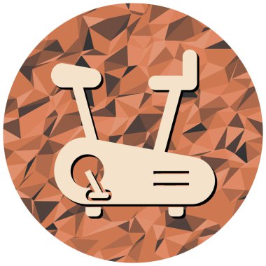 Bir bisiklet simgesinin vektör illüstrasyonu