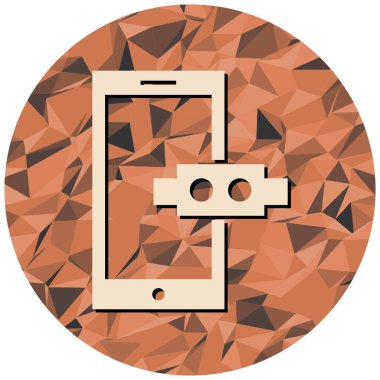 Simge tasarımlı cep telefonu, vektör illüstrasyonu 10 eps grafik.