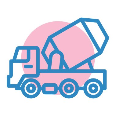 İnşaat. Web simgesi basit illüstrasyon