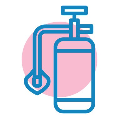 Su şişesi. Basit resimleme