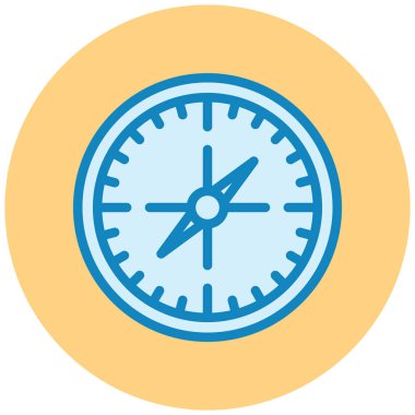 Pusula. Web simgesi basit illüstrasyon