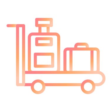 Sandık Cart modern ikon vektör illüstrasyonu 