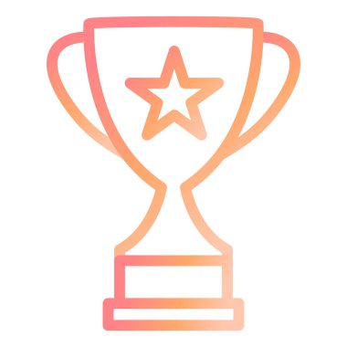 kupa modern simge vektör illüstrasyonu 