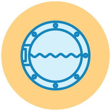 Bir can simidinin vektör illüstrasyonu