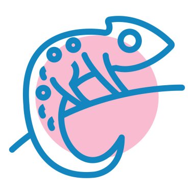 Çizgi film simgesinin vektör çizimi