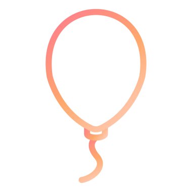 Balon simgesi. Düz tasarım stili