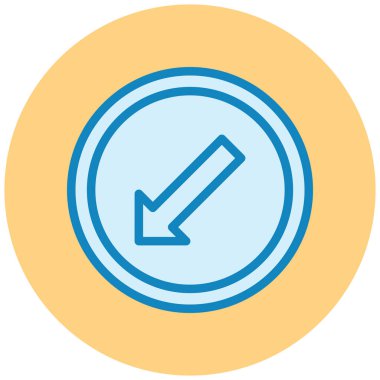 Yol işareti simgesi, vektör illüstrasyonu basit tasarım