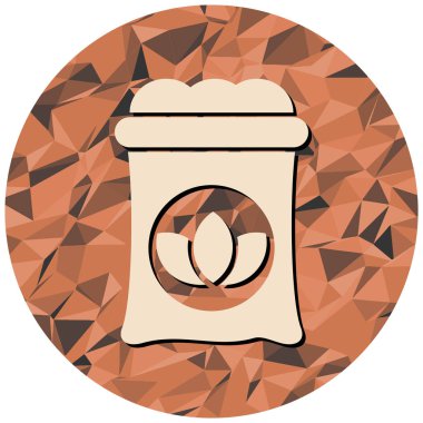 Kahve. Web simgesi basit illüstrasyon