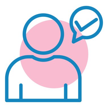 kullanıcı. Web simgesi basit illüstrasyon