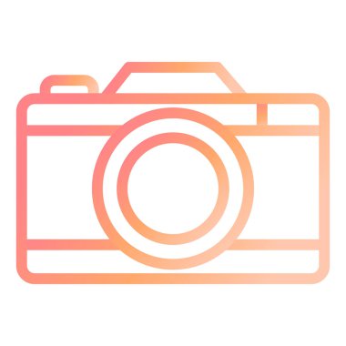 Kamera. Web simgesi basit illüstrasyon 