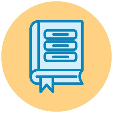 Kitap. Web simgesi basit illüstrasyon