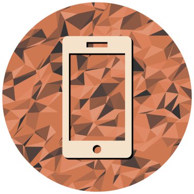 Soyut arkaplana sahip cep telefonu