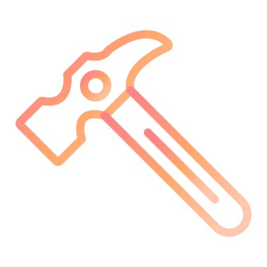 Çekiç modern ikon vektör illüstrasyonu 