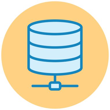 veritabanı. Web simgesi basit tasarım