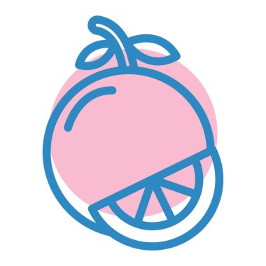 lemon. Web simgesi basit illüstrasyon