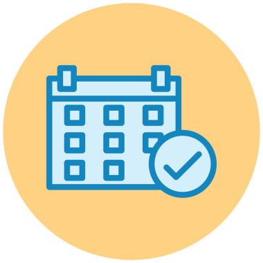 Takvim. Web simgesi basit illüstrasyon