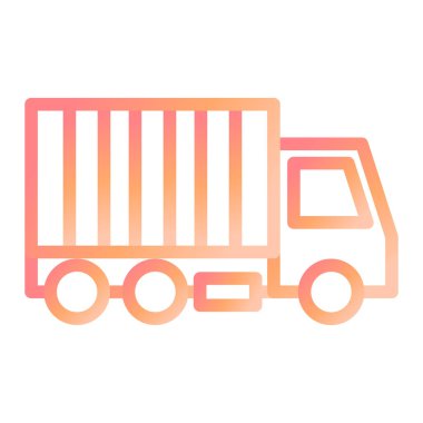 Karavan. Web simgesi basit illüstrasyon 