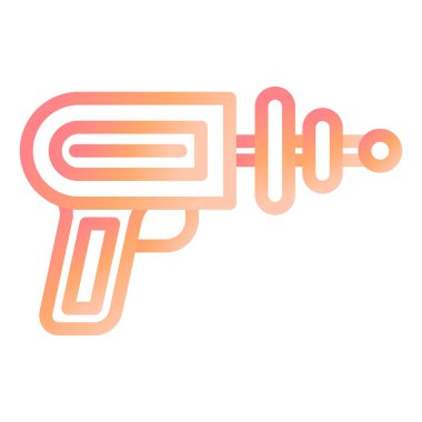 Uzay silahı. Web simgesi basit illüstrasyon