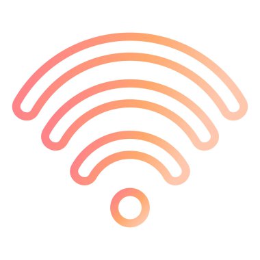 wifi sinyal vektör illüstrasyonu