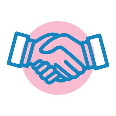 El sıkışma simgesi vektör illüstrasyonu