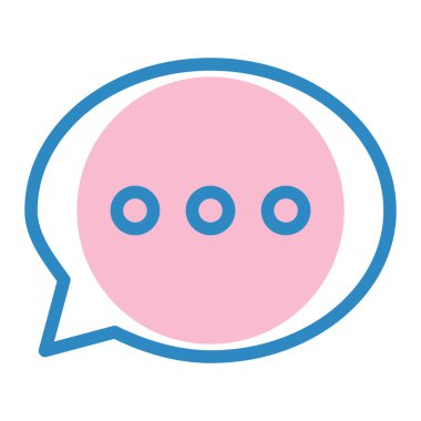 Sohbet kabarcığı vektör illüstrasyonu