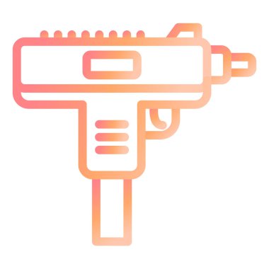 Uzi modern simge vektör illüstrasyonu 