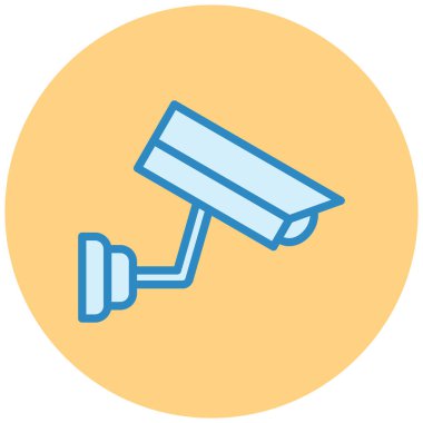 Güvenlik kamerası. Basit resimleme