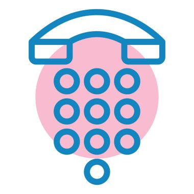 Telefonunuz var. Web simgesi basit illüstrasyon