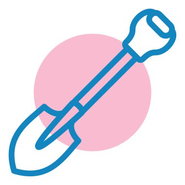 Kürek. Web simgesi basit illüstrasyon