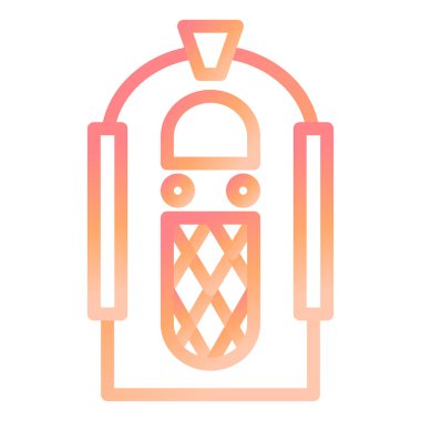 Sırt çantası simgesinin vektör çizimi