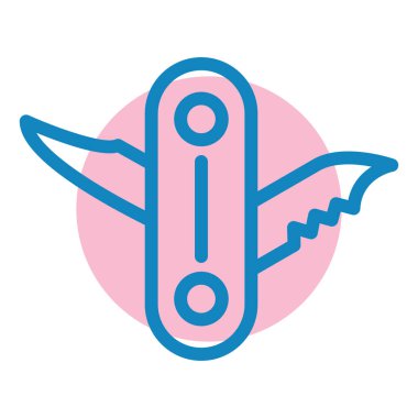 Bıçak. Web simgesi basit illüstrasyon