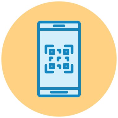 Cep telefonu. Web simgesi basit illüstrasyon