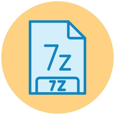 dosya biçimi simgesi, vektör illüstrasyonu