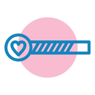 Kalp. Web simgesi basit tasarım