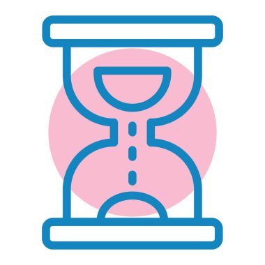 Kum saati. Web simgesi basit tasarım