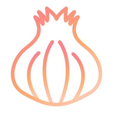 Sarımsak. Web simgesi basit illüstrasyon 