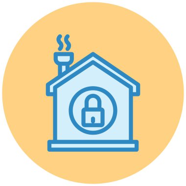 Güvenlik. Web simgesi basit illüstrasyon