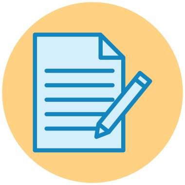 Belge. Web simgesi basit illüstrasyon