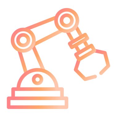 Robotik Kol modern ikon vektör çizimi