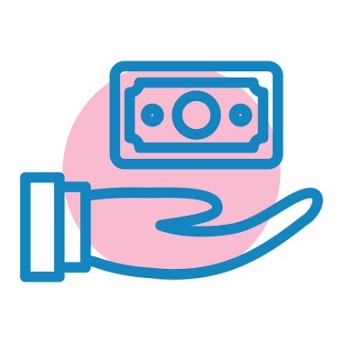 Para için. Web simgesi basit illüstrasyon