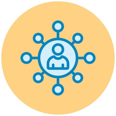 hiyerarşi. Web simgesi basit illüstrasyon