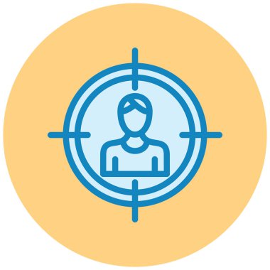 Hedef. Web simgesi basit illüstrasyon