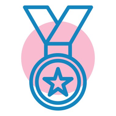 Madalya. Web simgesi basit illüstrasyon