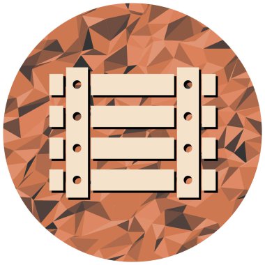 Bavul. Web simgesi basit illüstrasyon